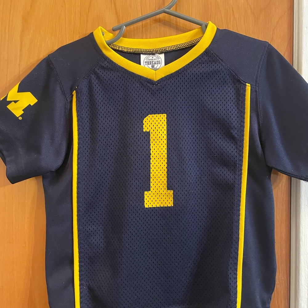 3T Michigan Kids Navy Blue Sports Jersey